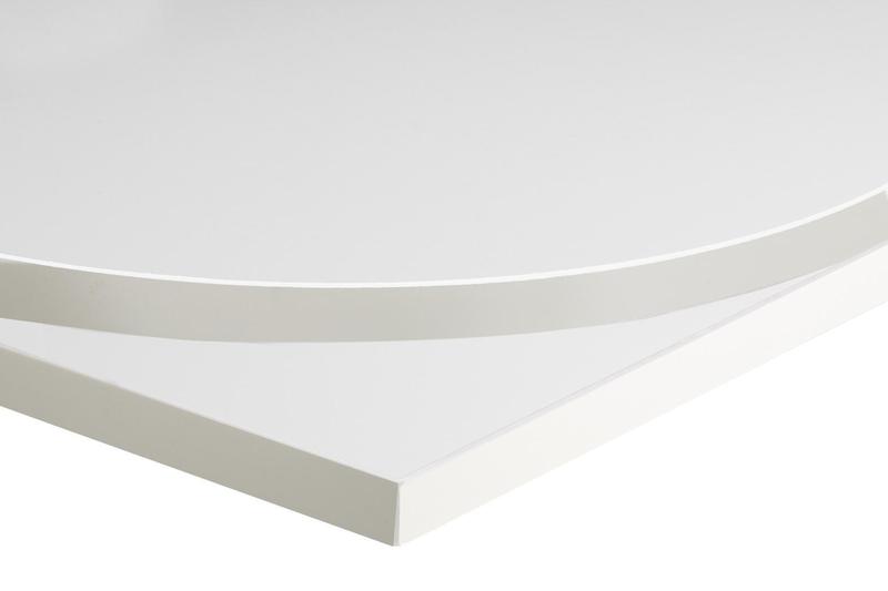 White Laminate Table Top | Matching ABS Edge