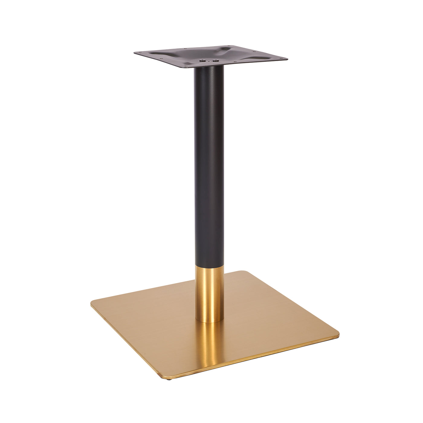 Ava Large Square Table Base - Vintage Brass/Black