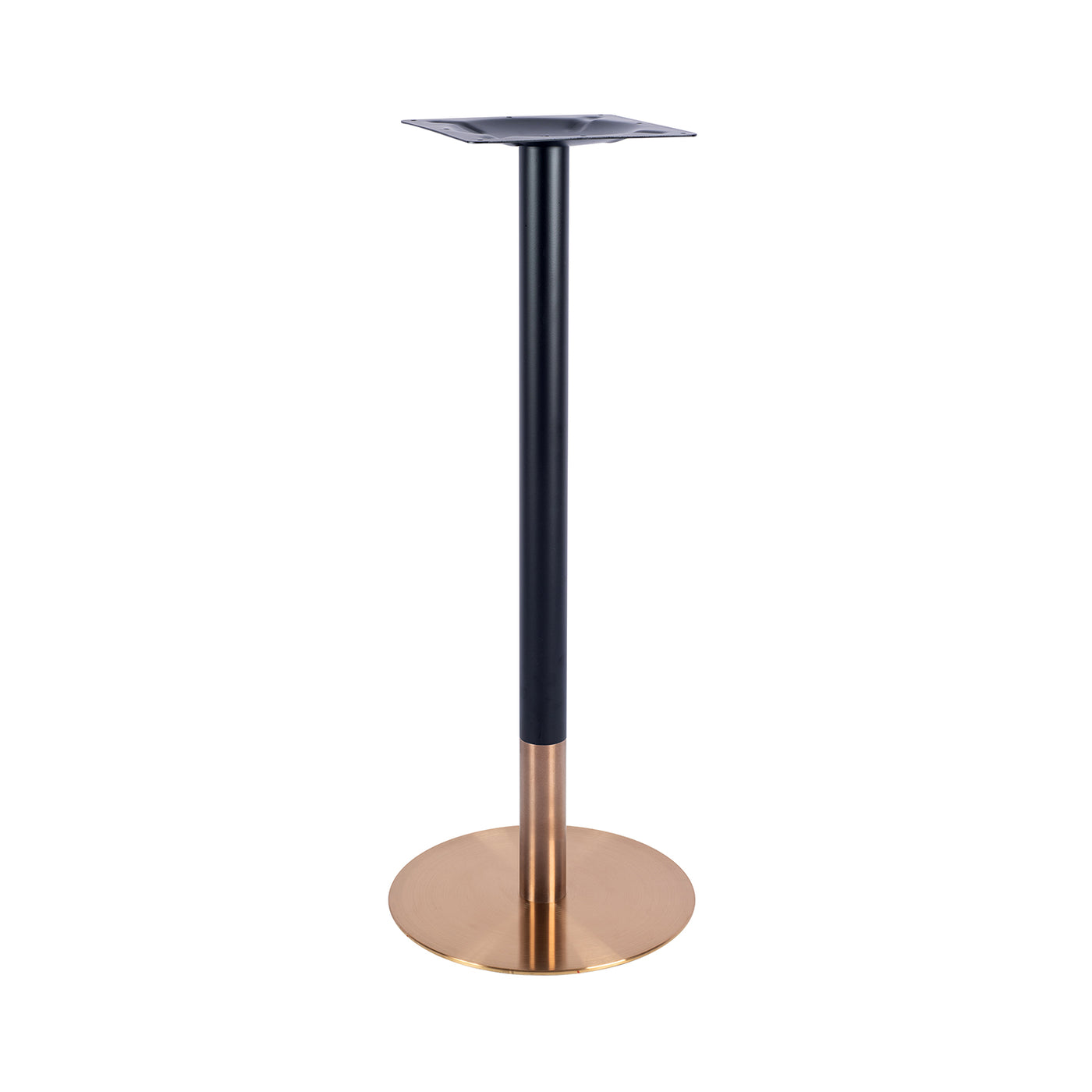 Ava Small Round Table Base - Rose-Gold/Black