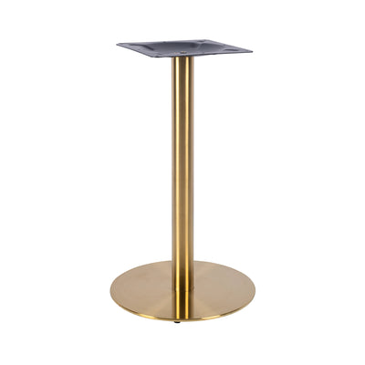 Ava Small Round Table Base - Vintage Brass