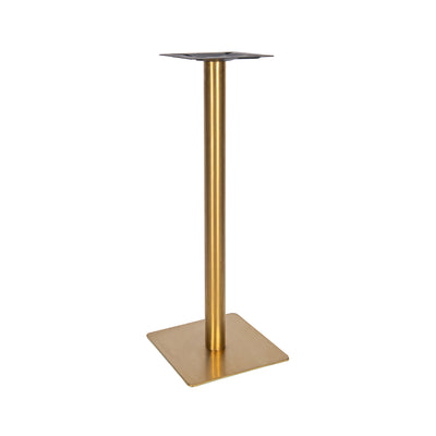 Ava Small Square Table Base - Vintage Brass