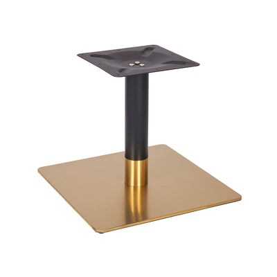 Ava Small Square Table Base - Vintage Brass/Black