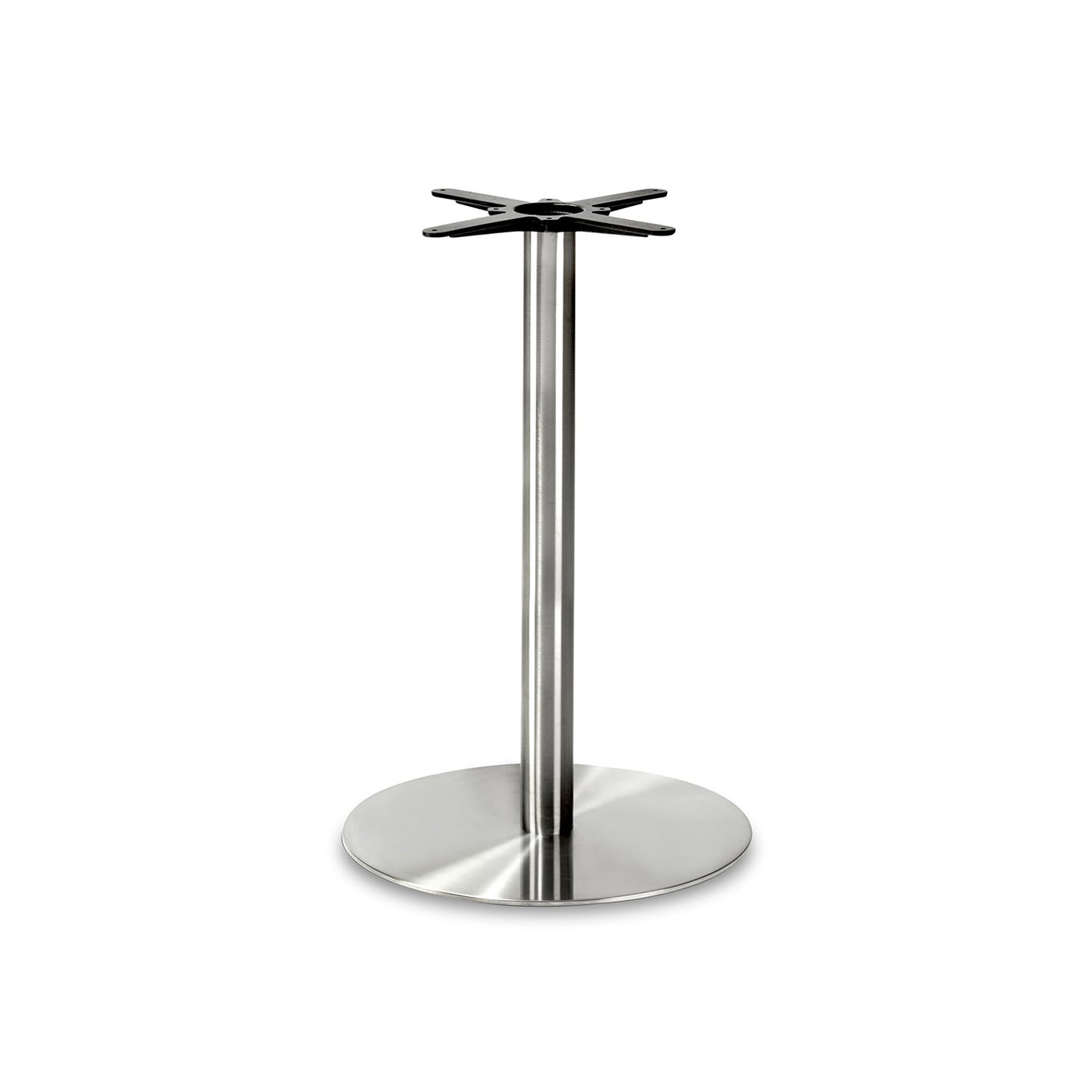 Noah Large Round Table Base - Stainless Steel