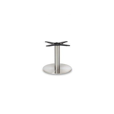 Noah Small Round Table Base - Stainless Steel