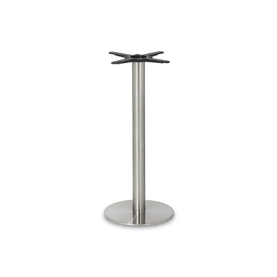 Noah Small Round Table Base - Stainless Steel