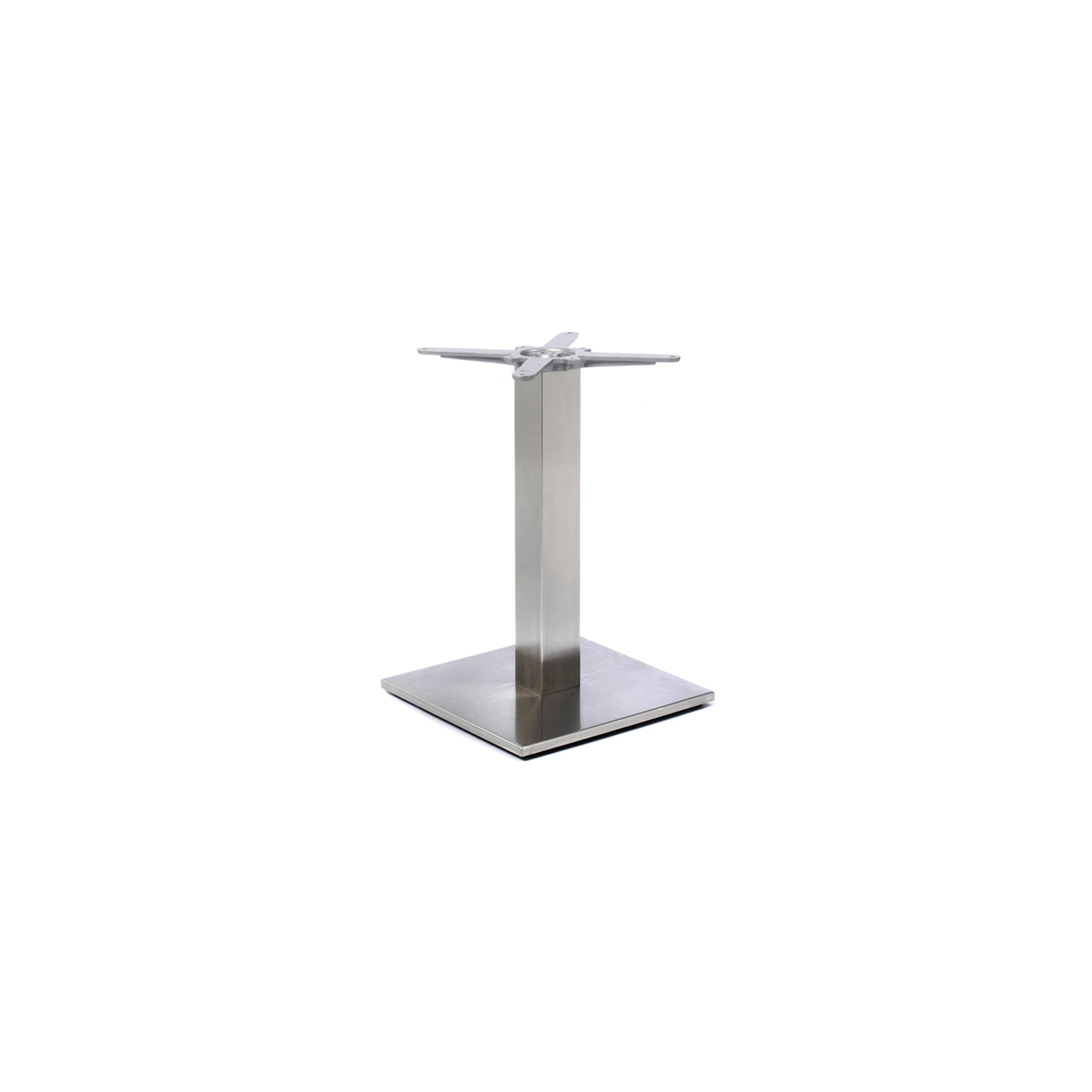 Noah Square Table Base - Stainless Steel